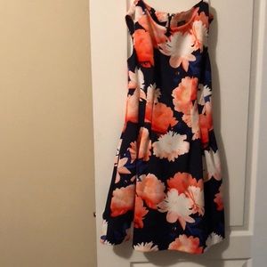 Floral skater dress .